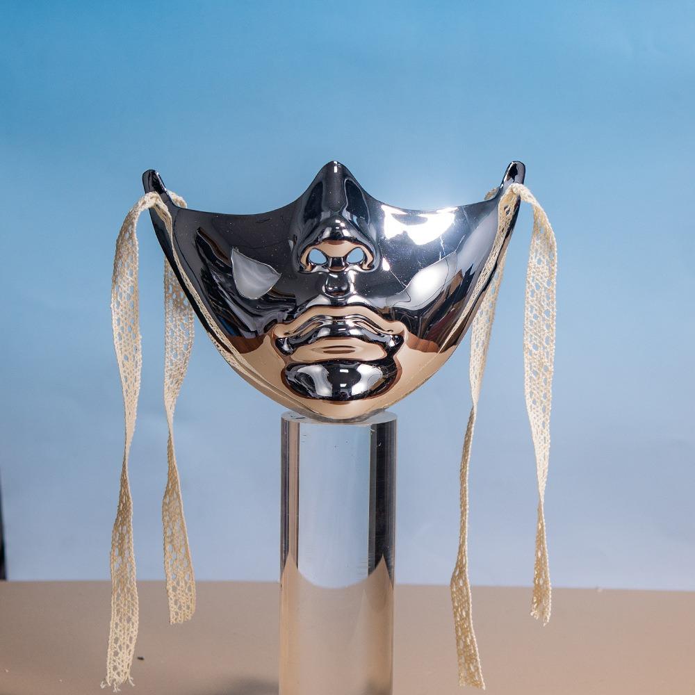 Male Adult Ancient Style Face Mask Masquerade Anime Cosplay Pros Luxury Machinery Mask  Gift