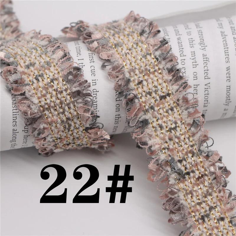 45 Yards Trim Vintage Embroidered Lace Sewing Lace Ribbon Fabric Handmade Costume Dress Sewing Trimmings Wedding Decoration