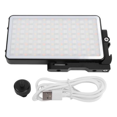 Aufhelllicht mit Blitzschuhhalterung 12W Vollfarb-LED 2700 bis 10000K 360 Grad Drehbar Stufenlos Dimmbar