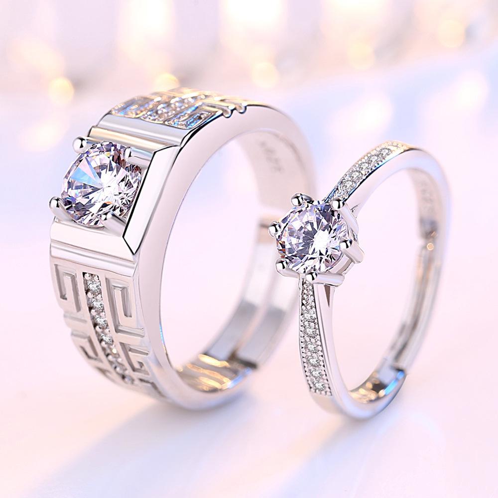 

Adjustable Six-Claw Open Couple Rings for Men and Women - Wedding Jewelry Adjustable