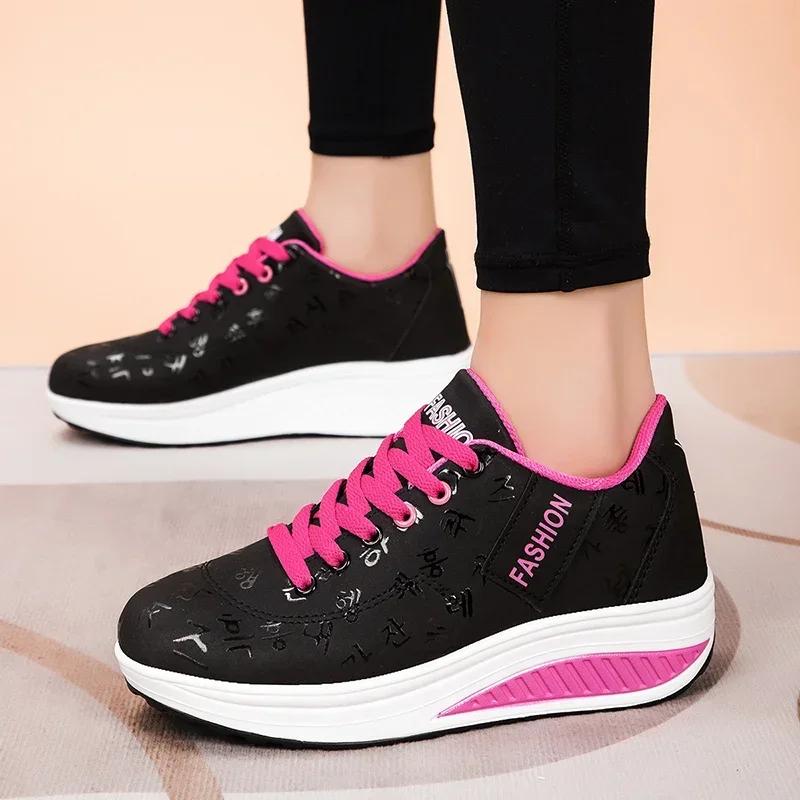 Mode Femme  Nouveaut É Women's Tennis Casual Sports Shoes Design, Vulcanized Shoes, Thick Soled Platform Hiking Shoes