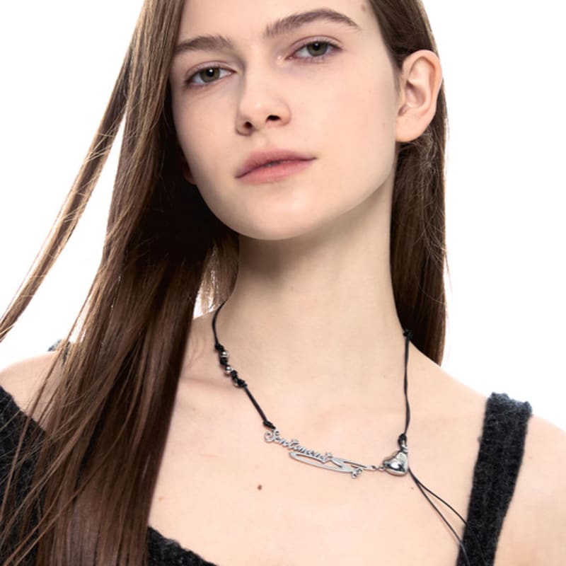 SENTIMENTS NO.450 [SILVER] NECKLACE