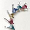 24pcs 32mm Office Stationery Color Long Tail Clip Metal Stainless Steel Document Multi-functional Color Long Tail Ticket Clip