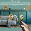 Wireless Key Finder Item Locator Tags Tracking Device with 1 Remote Transmitter 4 Receivers for Finding Pets Keys Phones Wallets TV Remote Cont
