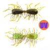 8pcs Silicone Material Fishing Artificial Lures 51mm Length Silicone Baits  For Pike Fishing
