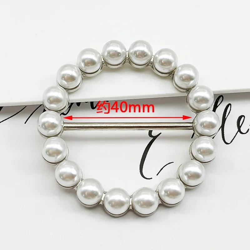 1pcs Temperament Rhinestone Clothes Corner Knot Buckles Women's Silk Scarf Clothes T-shirt Shirt Hem Knot Decorative Button
