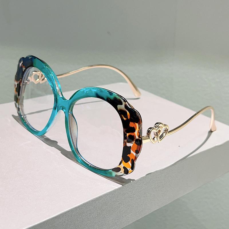 Oversized Round Glasses Women  New in Fashion Multi-color Optical Frames Trendy Vintage Luxury Brand Design Eyewear