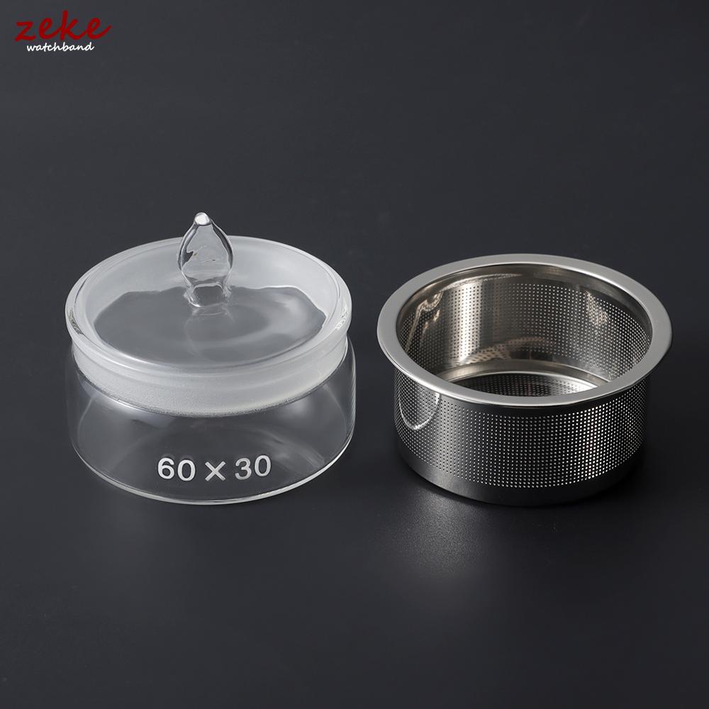 70X35mm Watch Repair Oil Storage Tank Accessories Clean Glass Cup Transparent Bottle Alcohol Cup Watchmakers Tool Component