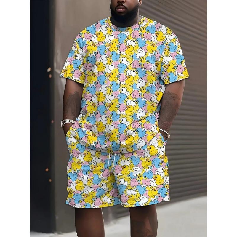 New Print Design - No Texture & SCF Selected Men s Casual Sportswear Set 2XL