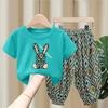 Girls Summer Sleeveless Suit Summer Girls Fashion Korean Version of The Cute Polka Dot Girls Two-piece Suit