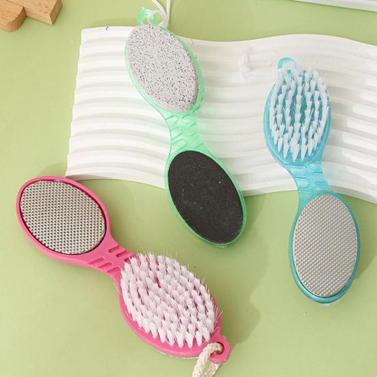 4v1 pilník na nohy z nerezové oceli s kartáčkem a pemzou, nástroj na odstraňování mozolů a odumřelé kůže