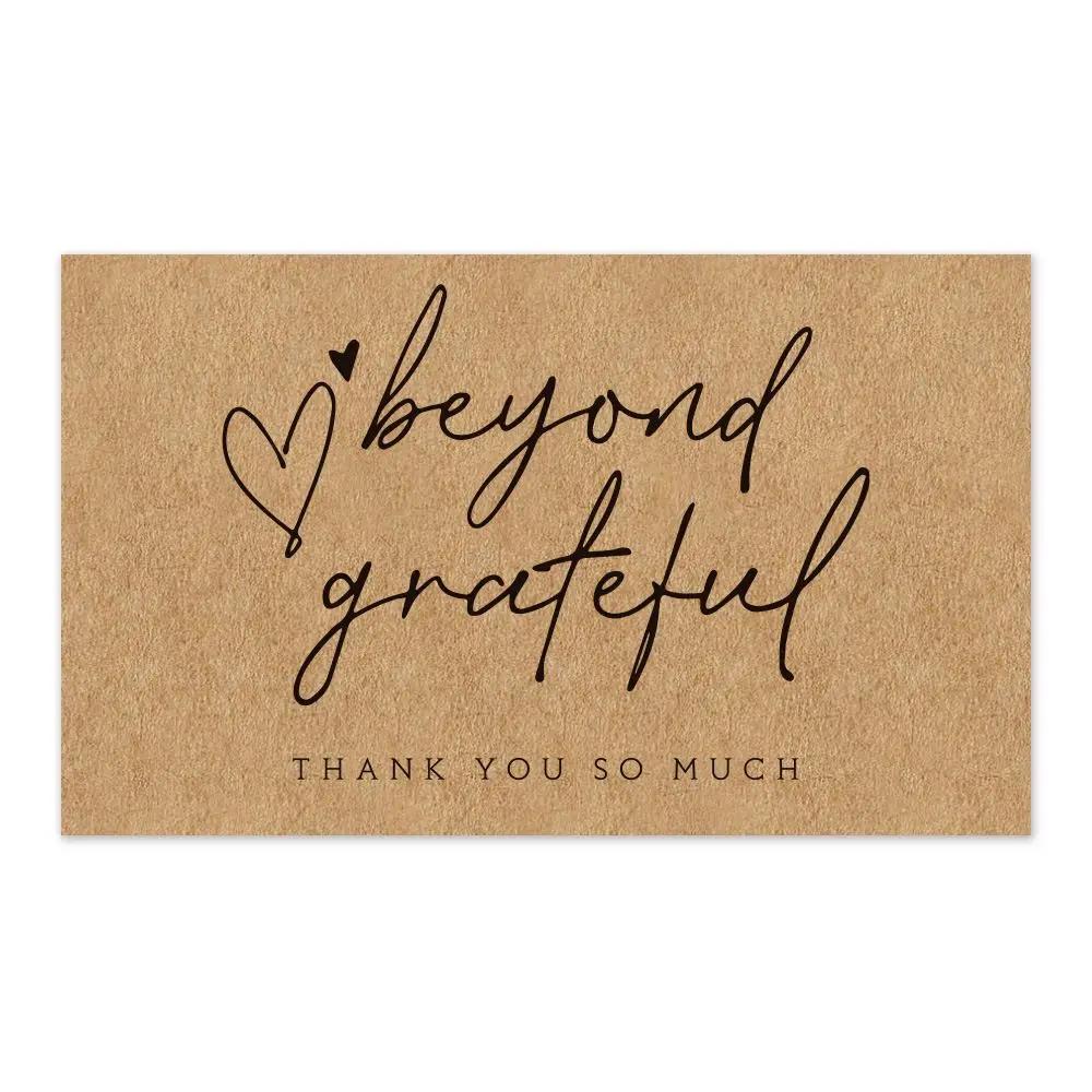 30pcs New Kraft Paper Cards Thank You For Your Order Card For Small Shop Gift Decoration Card For Small Business