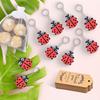 20 Set Ladybug Party Favors Include 20 Keychains,20 Thank You Tags And 20 Goodie Bags For Ladybug Lover, My Ladybug Themed Party