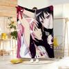 Dark Anime P-Puella Magi Madoka Magica Throw Lightweight 240G Flannel Blanket Soft Skin-Friendly For Summer Cooling