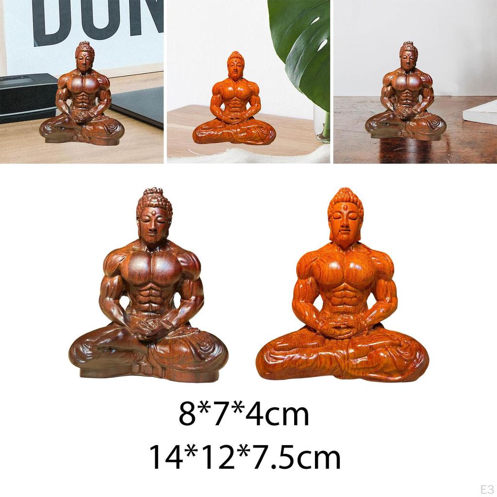 Buddha Figure Mini Statue Handmade Chinese Decorative Ornament Creative Sculpture Made