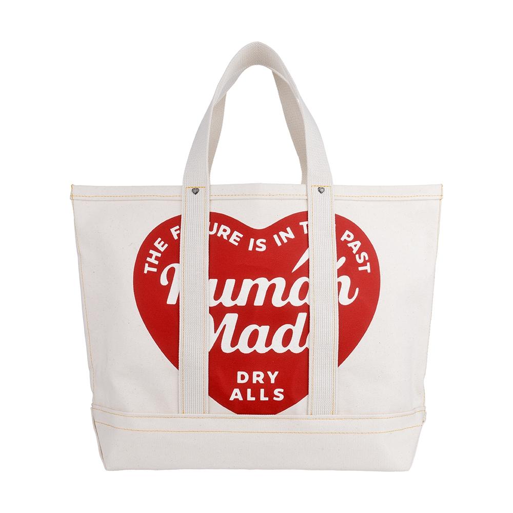 

Human Made Heart Graphic Logo Large Tote Bag Hm29gd004 HM29GD004 WHT