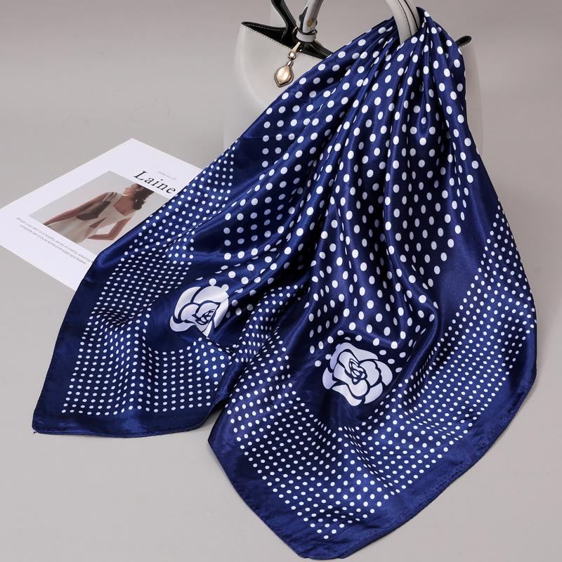 90 Square Scarves, Silk Scarves, Women's New Spring and Summer High-end Sense Versatile, Thin Scarves, Shawls Outside