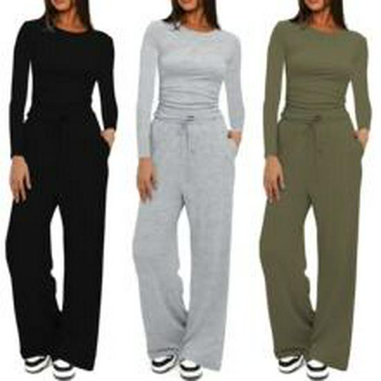 2025 Casual European & American Hooded Sweatshirt & Long Pants Set