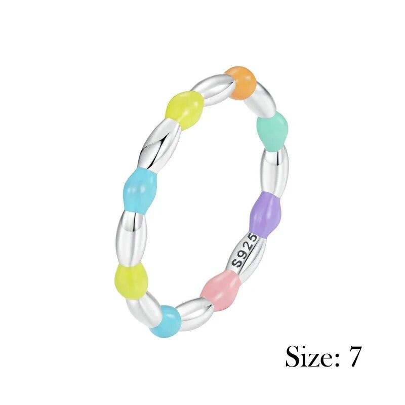 BAMOER 925 Sterling Silver Rainbow Heart Hoop Earrings Cute Dainty Candy Jewelry for Women Girls