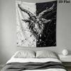 Goat Demon Wall Tapestry Aesthetic Wall Hanging Printed Fabric Blanket Decorative Tapestries for Bedroom Living Room Home Decor