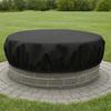 Weather Resistant Firepit Cover Waterproof Protective Cover Outdoor Fireplace Cover  Outdoor Use