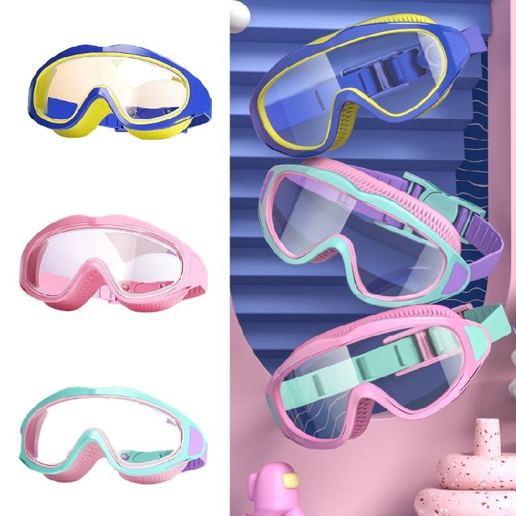 Frog Resistant Kid Swimming Goggles 180 Degree Wide View Swim Goggles