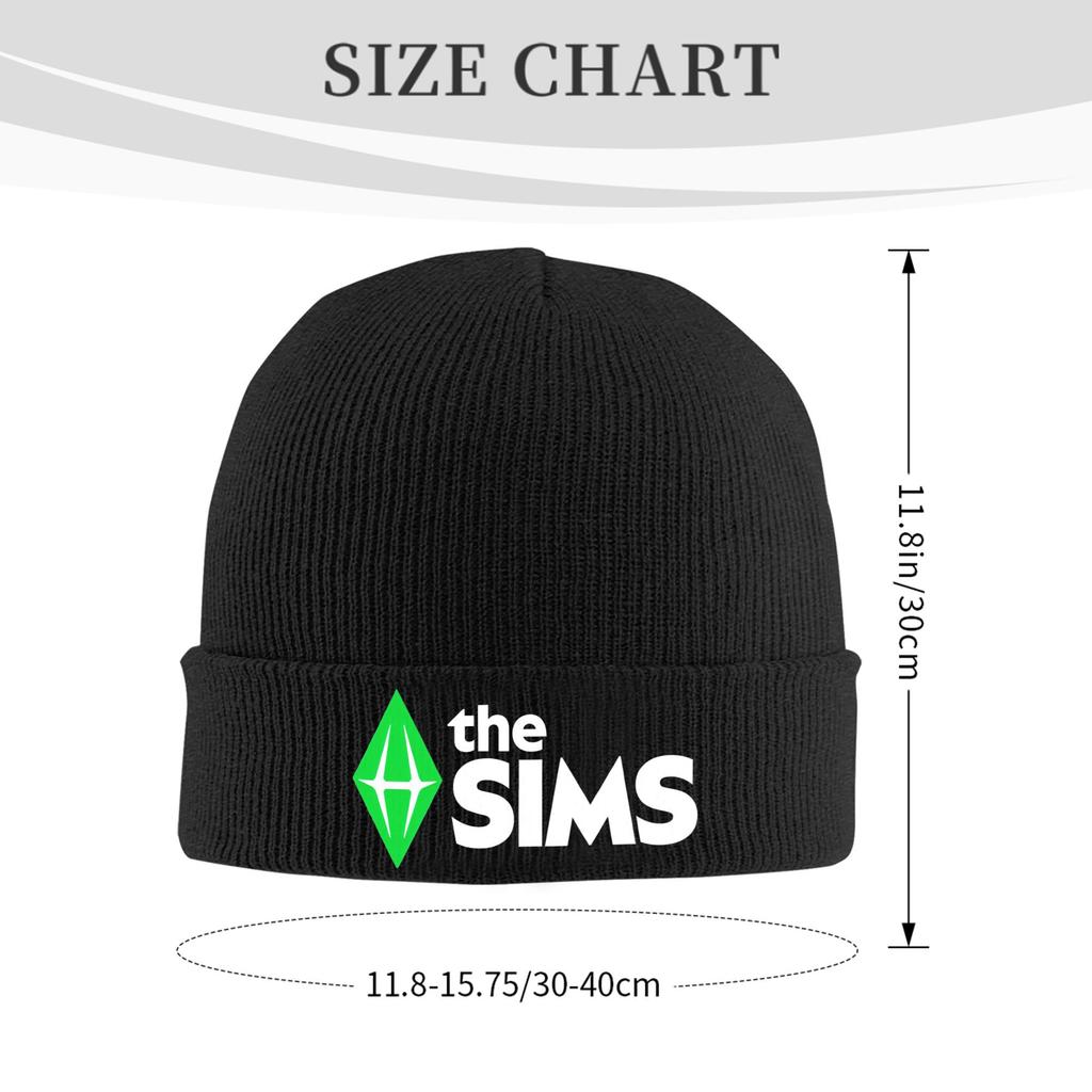 The Sims Sul Sul Gaming Knitted Caps Women's Men's Skullies Beanies Winter Hats Acrylic  Crochet Cap