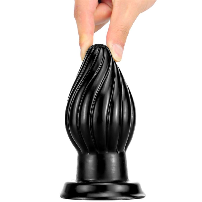 Black Threaded Butt Plug Masturbation Stick Backyard Butt Plug Sex Toys Backyard Butt Plug