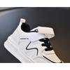 Autumn New Arrivals Children's Leather Sneakers, Boys' Sports Shoes, Korean-Style Soft-Sole Girls' White Sneakers.