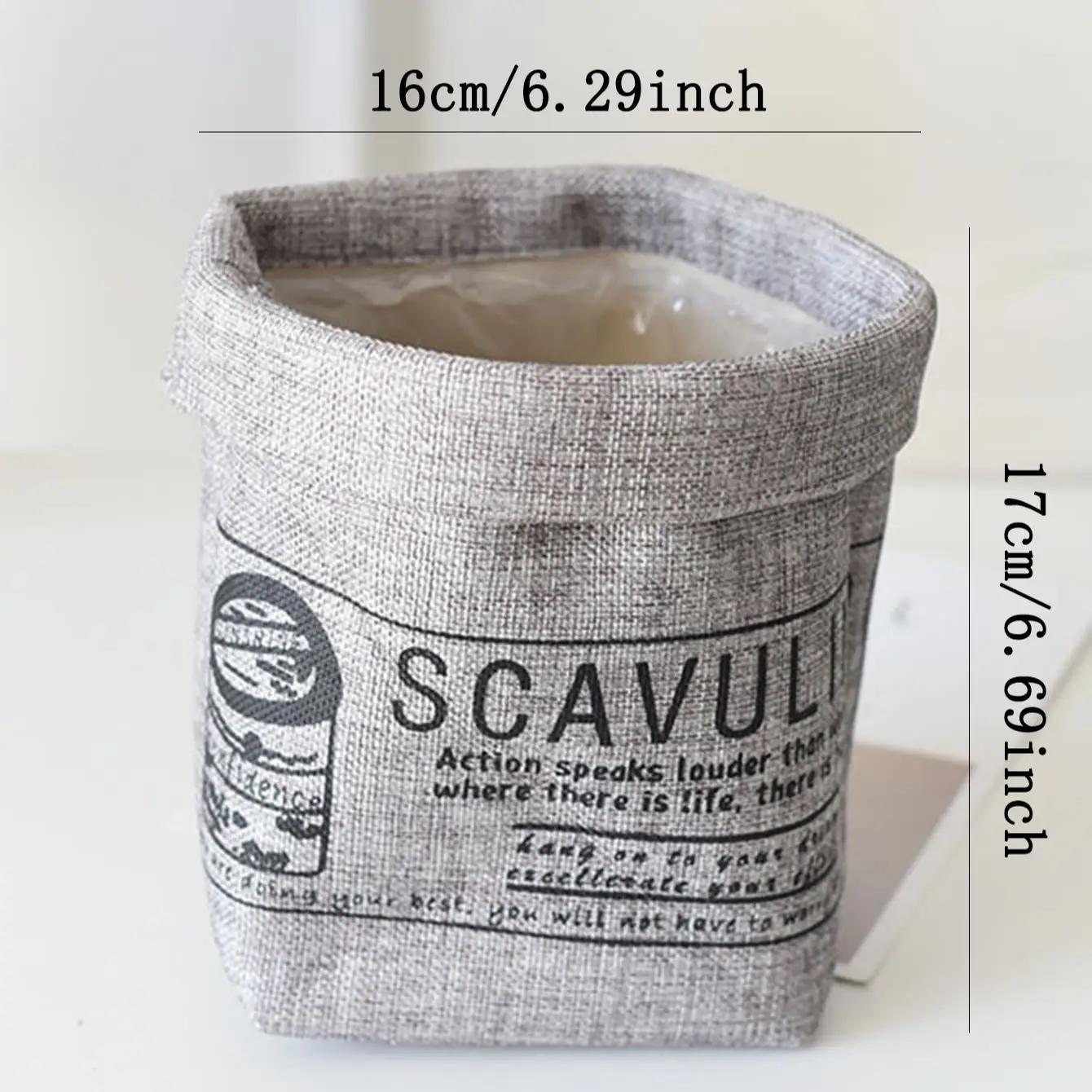 

1 шт. Водонепроницаемая сумка для растений случайного цвета, винтажная тканевая сумка с графическим лозунгом для сада