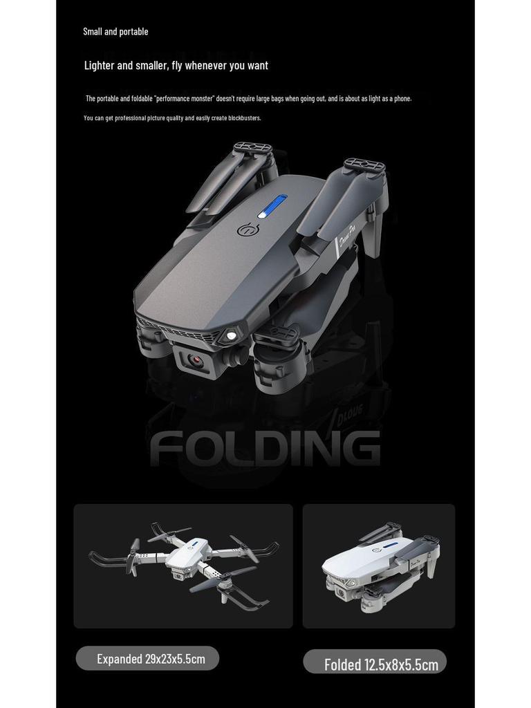Cross-border E88PRO K3 E99 Drone: 4K HD Dual-Camera Quadcopter for Aerial Photography E525