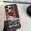 Racing Anime Initial D For IPhone 16 15 11 12 13 14 17 Pro Max PLUS Pro Soft Corrugated Silicone Back Phone Case