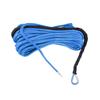 NEW-4Pcs 3/16 Inch X 50 Inch 7700 Lbs Synthetic Winch Line Cable Rope With Protection Sleeve For ATV UTV (Blue)