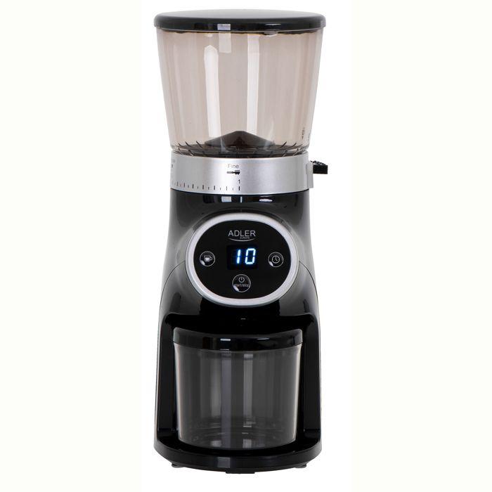 Moulin À Café Professionnel, Meules En Acier, 31 Réglages De Mouture, Café 90g/m Adler AD4450 300W Noir 03236