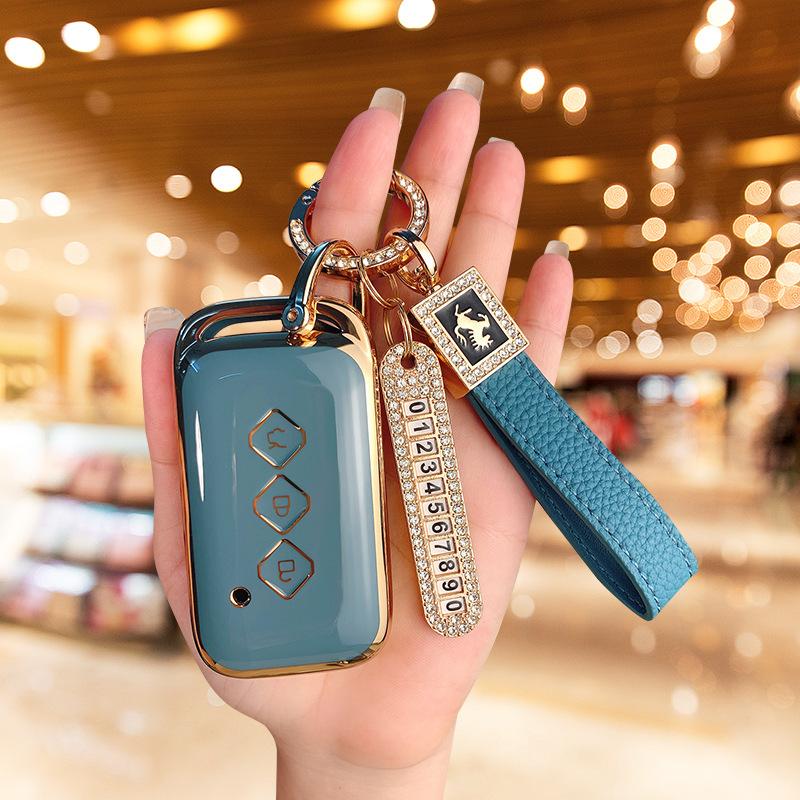 Applicable To 2022 Wuling Xingchen Car Key Cover, Jiachen Xinghui Xingyao Xingguang High-end Bag Protective Case Buckle
