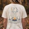 Ghost Campfire Tee, Engraved Linework Back Print | Comfort Colors 1717 | Unisex S-4XL