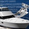 0101200611 Heavy Duty Transom Mount with Spray Sheild Compatible 4Pin, 8Pin 12Pin Watercraft Parts Transducer - Silver