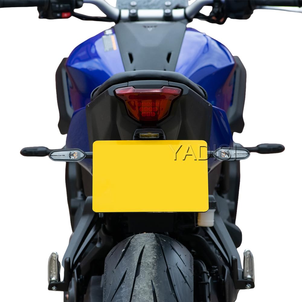 MT07 Motorcycle LED Light Rear License Plate Bracket Fender Eliminator Bracket for Yamaha MT-07 (2025)