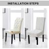 Stretch Chair Covers for Dining Room Removable Washable Dining Room Chair Covers, Dining Chair Slipcovers Seat Protector, Great Decor Home and Banquet