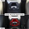 Inner Red ABS Electronic Handbrake Decor Cover Trim for Jeep Renegade 2016-