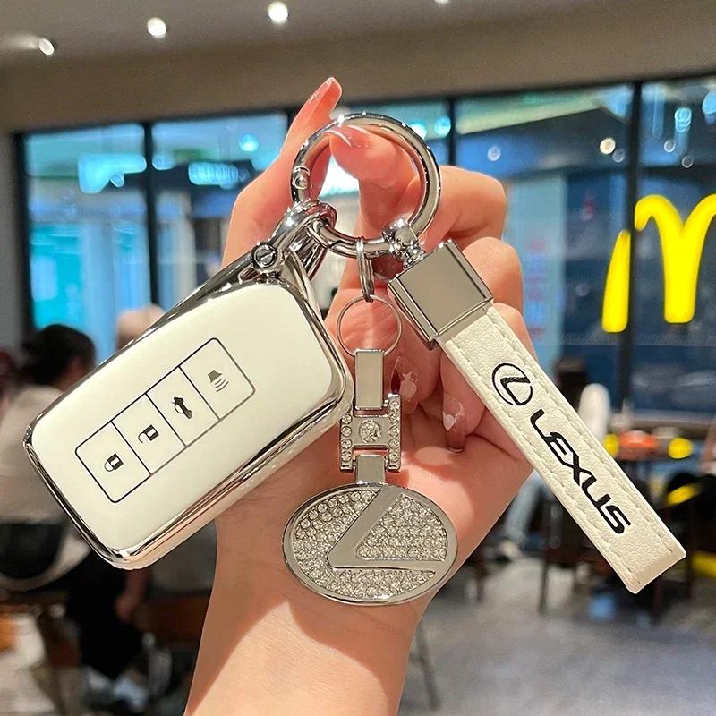 ZAG1 2026 Hot Interior Stickers TPU Car Remote Key Case Cover Shell For Lexus NX GS RX IS ES GX LX RC 200 250 350 LS 450H 300H Keycha