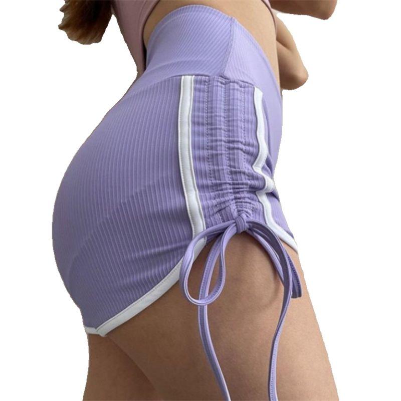 Fashion Sexy Raised Buttocks Drawstring Hot Pants Sports Shorts Female Fitness Gym Yoga Shorts Women