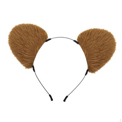 Fluffy Ears Headband Cosplay Cartoon Headpiece for Role Play Dance Carnival Prom