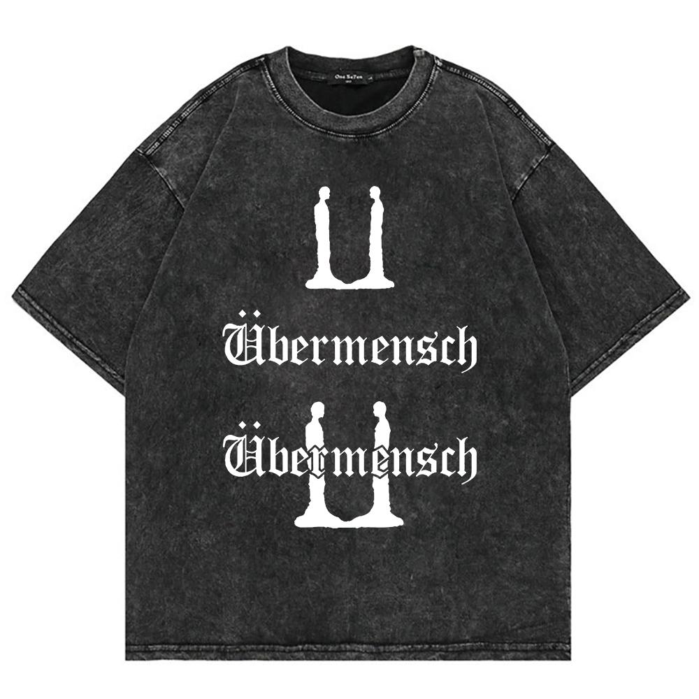 

100% Хлопковая футболка G-Dragon World Tour Футболки Новый Альбом Übermensch Мужская/женская Футболка Оверсайз Топы Минеральной Стирки S