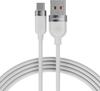 USB-A / USB-C Cable Silicone Voltage 66W PD 100cm White