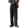 Three-dimensional Pleated Straight Trousers Men's Loose Trousers Wide-leg Spring and Autumn New Drop-down Men's High-end Casual Trousers