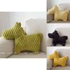 Animal Plush Cushion With Solid Color Design For Living Room Decor