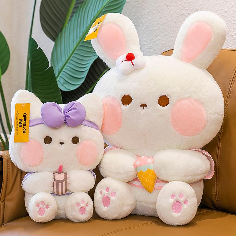 Cute Cartoon Rabbit Animal Plush Toys Lovely Deer Panda Girls Kids Gifts Bedtime