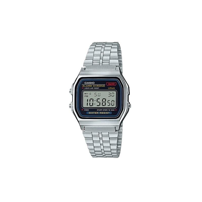 CASIO Customized watch modified series Mingbo gradually dome cyan blue gradient classic retro small square watch fashion tre A159WA-N1