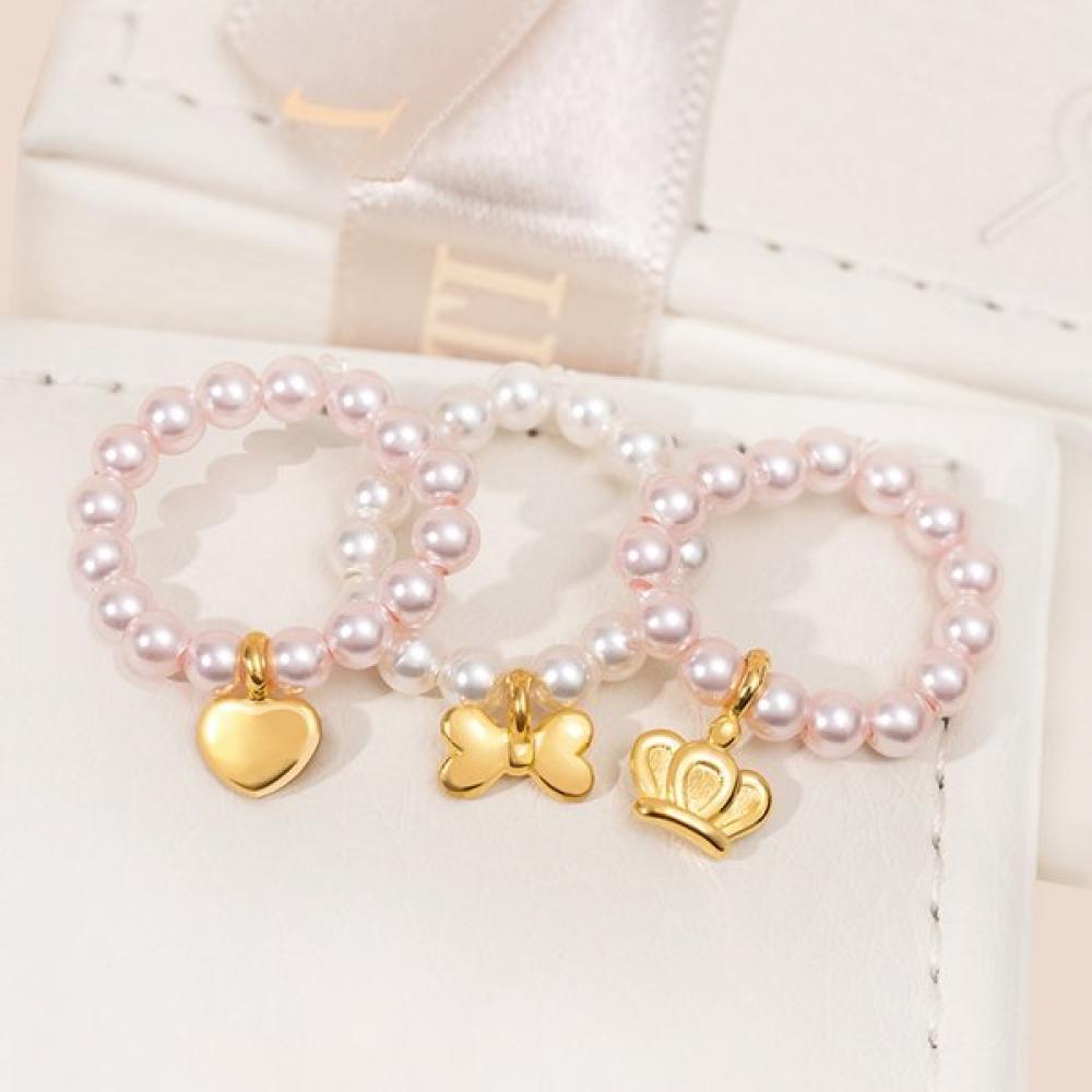 Porti 24k 0.5g Pearl Stone Ring 100 Days Ring
